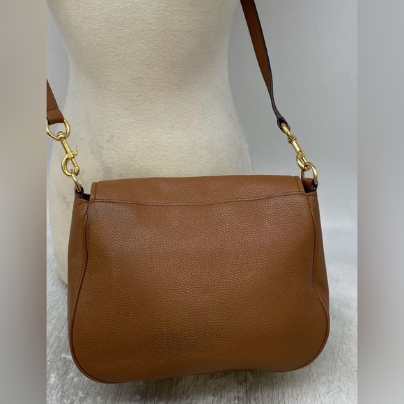 Marc Jacobs Empire City Cognac Pebbled Leather Crossbody Bag - Picture 6 of 8